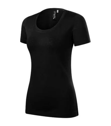 Malfini Premium Merino Rise - Keskeny nyakkivágású női póló - Fekete - S