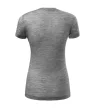 Malfini Premium Merino Rise - Keskeny nyakkivágású női póló - Sötétszürke melírozott - M