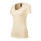 Malfini Premium Merino Rise - Keskeny nyakkivágású női póló - Mandula - 2XL