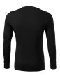 Malfini Premium Merino Rise LS - Keskeny nyakkivágású, hosszú ujjú férfi póló - Fekete - S