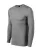 Malfini Premium Merino Rise LS - Keskeny nyakkivágású, hosszú ujjú férfi póló - Sötétszürke melírozott - 2XL