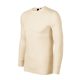 Malfini Premium Merino Rise LS - Keskeny nyakkivágású, hosszú ujjú férfi póló - Mandula - M