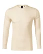 Malfini Premium Merino Rise LS - Keskeny nyakkivágású, hosszú ujjú férfi póló - Mandula - 2XL