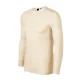 Malfini Premium Merino Rise LS - Keskeny nyakkivágású, hosszú ujjú férfi póló - Mandula - 3XL