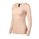 Malfini Premium Merino Rise LS - Keskeny nyakkivágású, hosszú ujjú női póló - Cameo - S