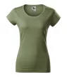 Malfini Viper - Mélyebb, kerek nyakkivágású, íves szabású női póló - Khaki - 2XL