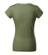Malfini Viper - Mélyebb, kerek nyakkivágású, íves szabású női póló - Khaki - 2XL