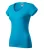 Malfini Fit V-neck - Mélyebb V-nyakú, íves szabású női póló - Türkiz - 2XL