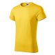 Malfini Fusion - Kerek nyakú férfi póló - Sárga melírozott - 2XL