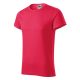 Malfini Fusion - Kerek nyakú férfi póló - Piros melírozott - 3XL