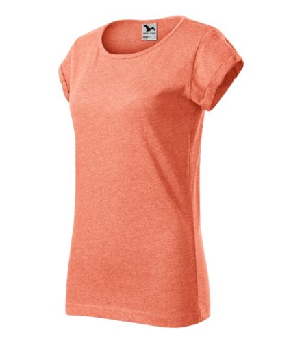 Malfini Fusion - Kerek nyakú, laza szabású női póló - Sunset melírozott - 2XL