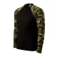 Malfini Camouflage LS - Kerek nyakú, hosszú, terepszínű ujjú unisex póló - Barna terepszín - XL