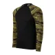 Malfini Camouflage LS - Kerek nyakú, hosszú, terepszínű ujjú unisex póló - Zöld terepszín - M