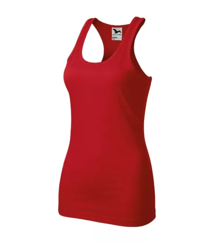 Malfini Racer - Mélyebb, kerek nyakkivágású, sport-hátú női atléta - Piros - 2XL