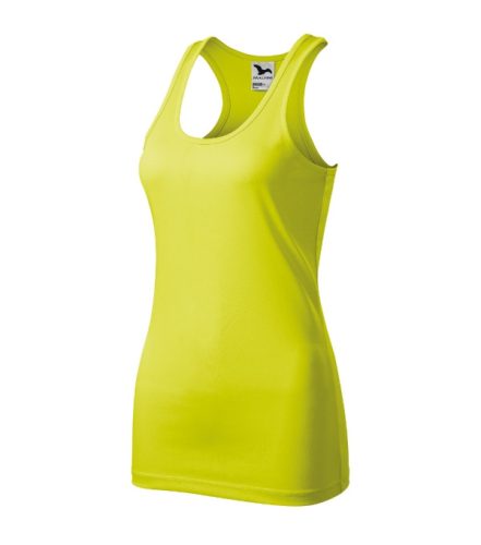 Malfini Racer - Mélyebb, kerek nyakkivágású, sport-hátú női atléta - Neon sárga - 2XL