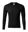 Malfini Pride - Kerek nyakú, hosszú ujjú unisex póló - Fekete - XS