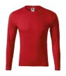 Malfini Pride - Kerek nyakú, hosszú ujjú unisex póló - Piros - 3XL