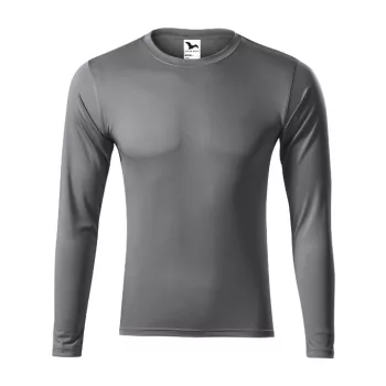   Malfini Pride - Kerek nyakú, hosszú ujjú unisex póló - Acélszürke - XS