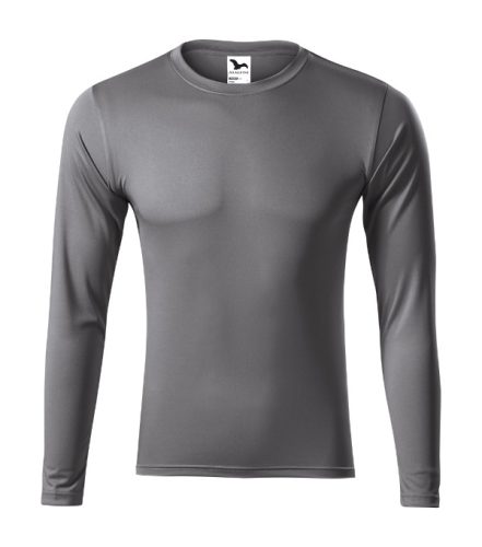 Malfini Pride - Kerek nyakú, hosszú ujjú unisex póló - Acélszürke - XS
