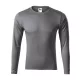 Malfini Pride - Kerek nyakú, hosszú ujjú unisex póló - Acélszürke - 2XL