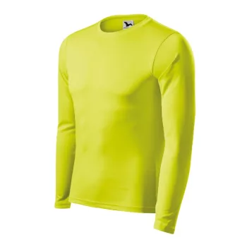   Malfini Pride - Kerek nyakú, hosszú ujjú unisex póló - Neon sárga - S