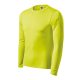Malfini Pride - Kerek nyakú, hosszú ujjú unisex póló - Neon sárga - 2XL