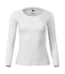 Malfini Fit-T LS - Mélyebb, kerek nyakkivágású, hosszú ujjú női póló - Fehér - XL