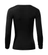 Malfini Fit-T LS - Mélyebb, kerek nyakkivágású, hosszú ujjú női póló - Fekete - XS