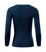Malfini Fit-T LS - Mélyebb, kerek nyakkivágású, hosszú ujjú női póló - Tengerészkék - M