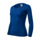 Malfini Fit-T LS - Mélyebb, kerek nyakkivágású, hosszú ujjú női póló - Királykék - XS
