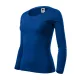 Malfini Fit-T LS - Mélyebb, kerek nyakkivágású, hosszú ujjú női póló - Királykék - 2XL