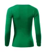 Malfini Fit-T LS - Mélyebb, kerek nyakkivágású, hosszú ujjú női póló - Fűzöld - XS