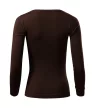 Malfini Fit-T LS - Mélyebb, kerek nyakkivágású, hosszú ujjú női póló - Kávé - XS