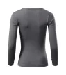 Malfini Fit-T LS - Mélyebb, kerek nyakkivágású, hosszú ujjú női póló - Acélszürke - M
