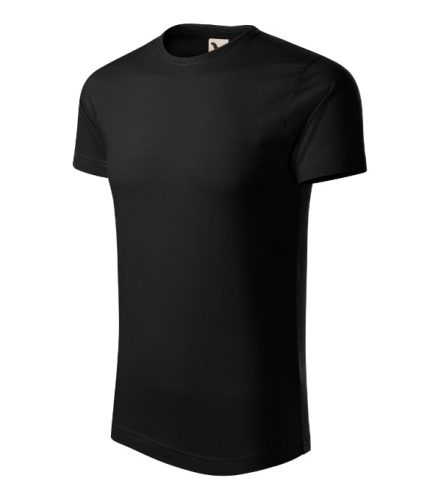 Malfini Origin (GOTS) - Keskeny nyakkivágású, biopamut férfi póló - Fekete - 2XL