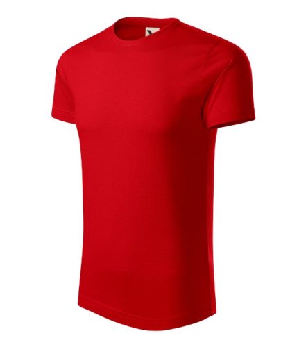 Malfini Origin (GOTS) - Keskeny nyakkivágású, biopamut férfi póló - Piros - 3XL