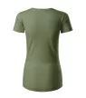 Malfini Origin (GOTS) - Keskeny nyakkivágású, biopamut női póló - Khaki - XL