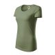 Malfini Origin (GOTS) - Keskeny nyakkivágású, biopamut női póló - Khaki - 2XL
