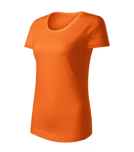 Malfini Origin (GOTS) - Keskeny nyakkivágású, biopamut női póló - Narancssárga - 2XL