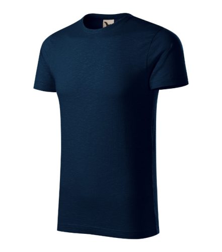 Malfini Native (GOTS) - Keskeny nyakkivágású, biopamut férfi póló - Tengerészkék - 2XL