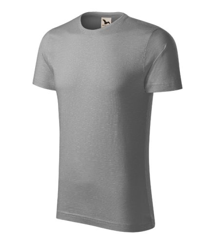 Malfini Native (GOTS) - Keskeny nyakkivágású, biopamut férfi póló - Antik ezüst - 3XL