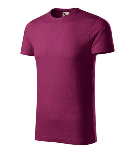 Malfini Native (GOTS) - Keskeny nyakkivágású, biopamut férfi póló - Rododendron - 3XL