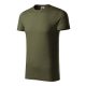 Malfini Native (GOTS) - Keskeny nyakkivágású, biopamut férfi póló - Military - 2XL
