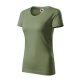 Malfini Native (GOTS) - Keskeny nyakkivágású, biopamut női póló - Khaki - XL