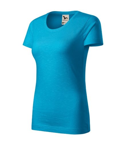 Malfini Native (GOTS) - Keskeny nyakkivágású, biopamut női póló - Türkiz - 2XL
