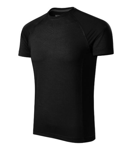 Malfini Destiny - Keskeny nyakkivágású, karcsúsított férfi póló - Fekete - 2XL
