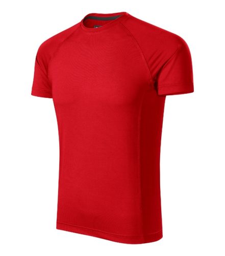 Malfini Destiny - Keskeny nyakkivágású, karcsúsított férfi póló - Piros - 3XL