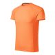 Malfini Destiny - Keskeny nyakkivágású, karcsúsított férfi póló - Neon mandarin - 3XL