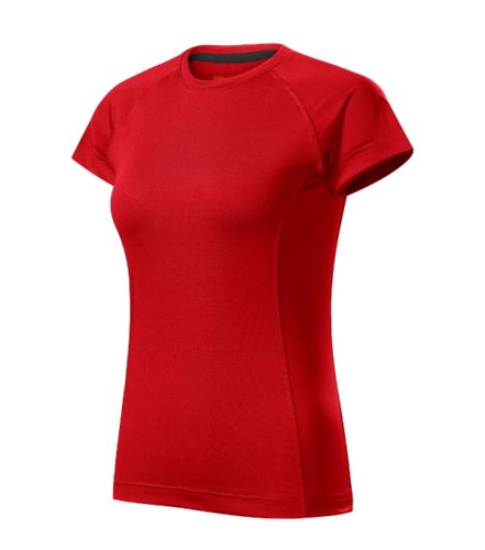 Malfini Destiny - Keskeny nyakkivágású, karcsúsított női póló - Piros - 2XL