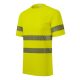 Rimeck HV Dry - Jólláthatósági ruházat, szegmentált fényvisszaverő csíkos unisex póló - Fluoreszkáló sárga - S
